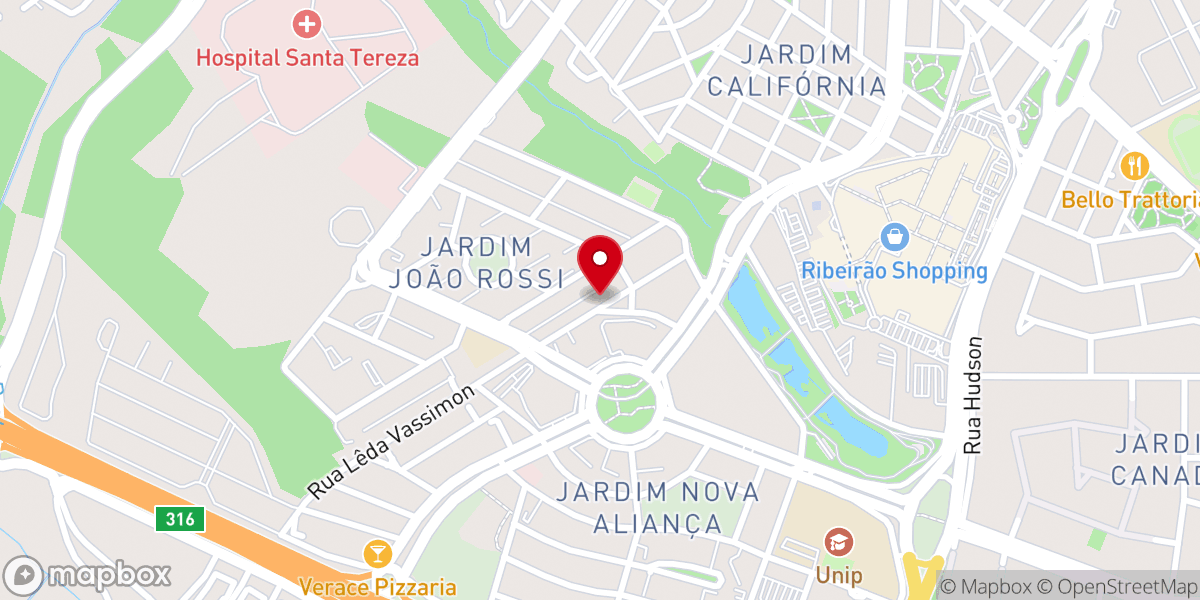 Map showing location of Assembleia de Deus -IEADERP