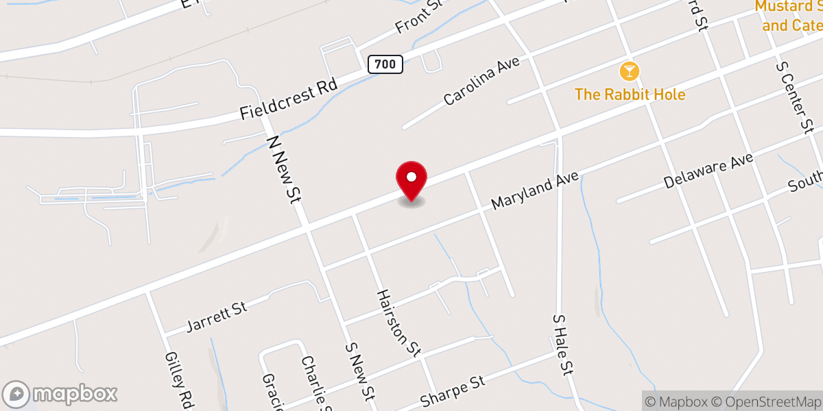 Map showing location of New St Paul Baptist Church