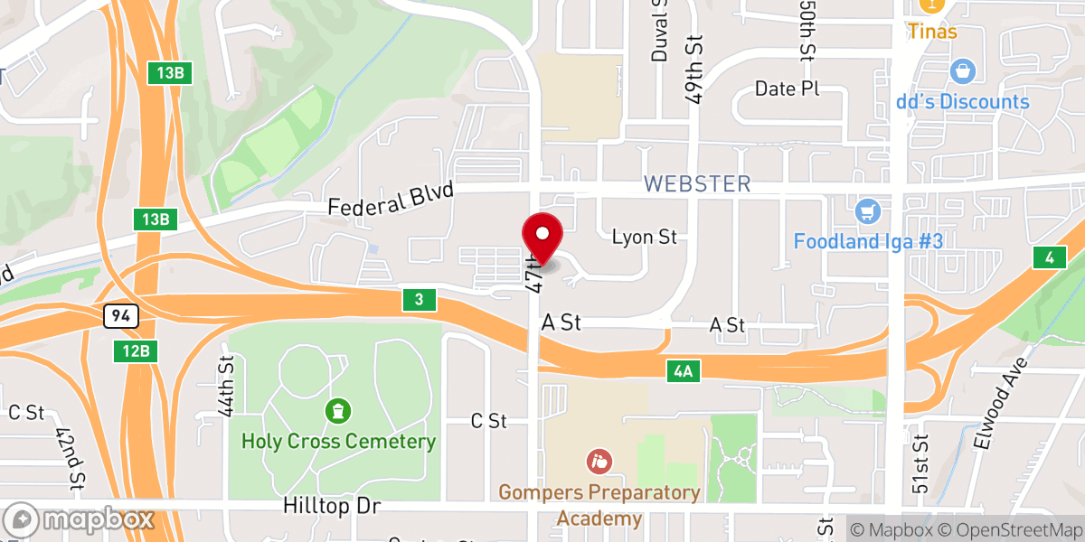 Map showing location of Holy Ghost Deliverance Church