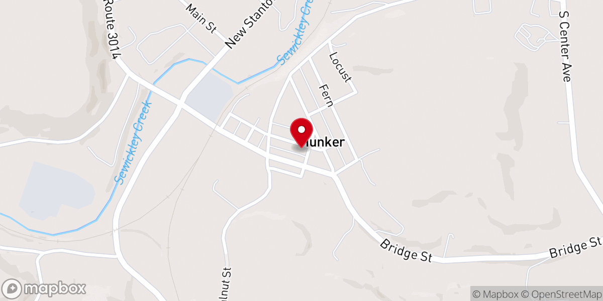 Map showing location of St Matthew's Lutheran Church
