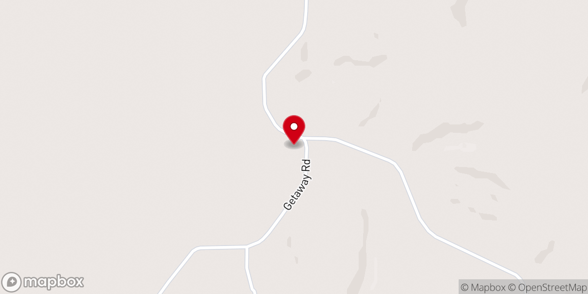 Map showing location of Hazel Creek Church