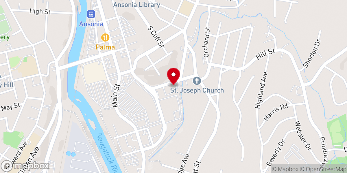 Map showing location of Clinton A.M.E. Zion Church
