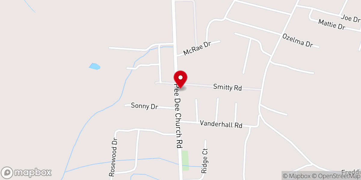 Map showing location of New Canaan AME Church