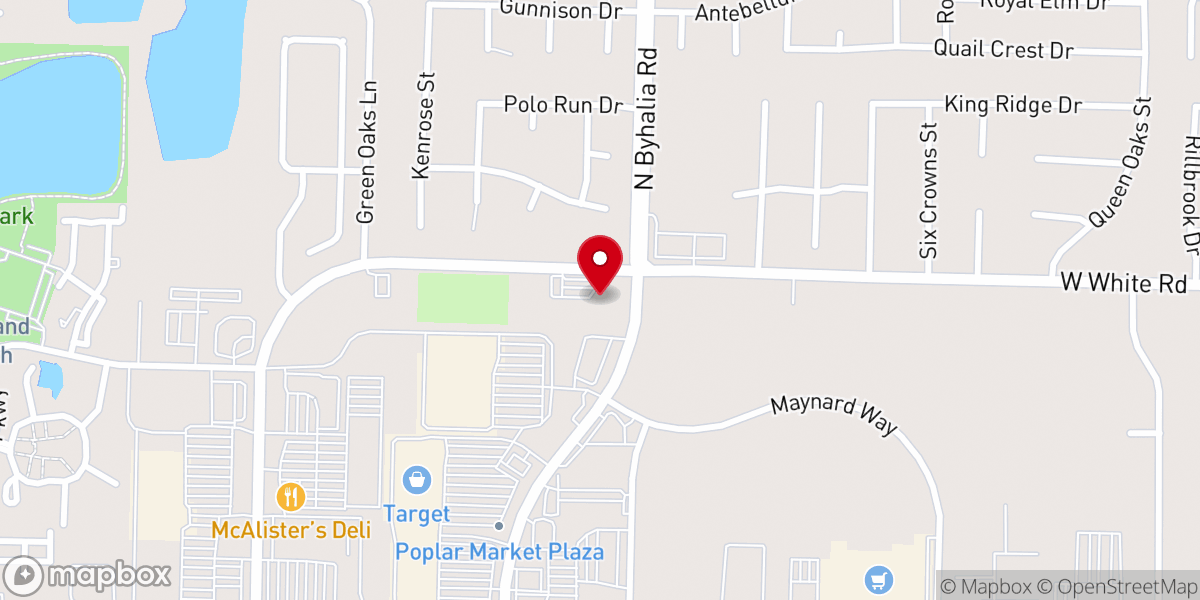 Map showing location of Faith Lutheran Church