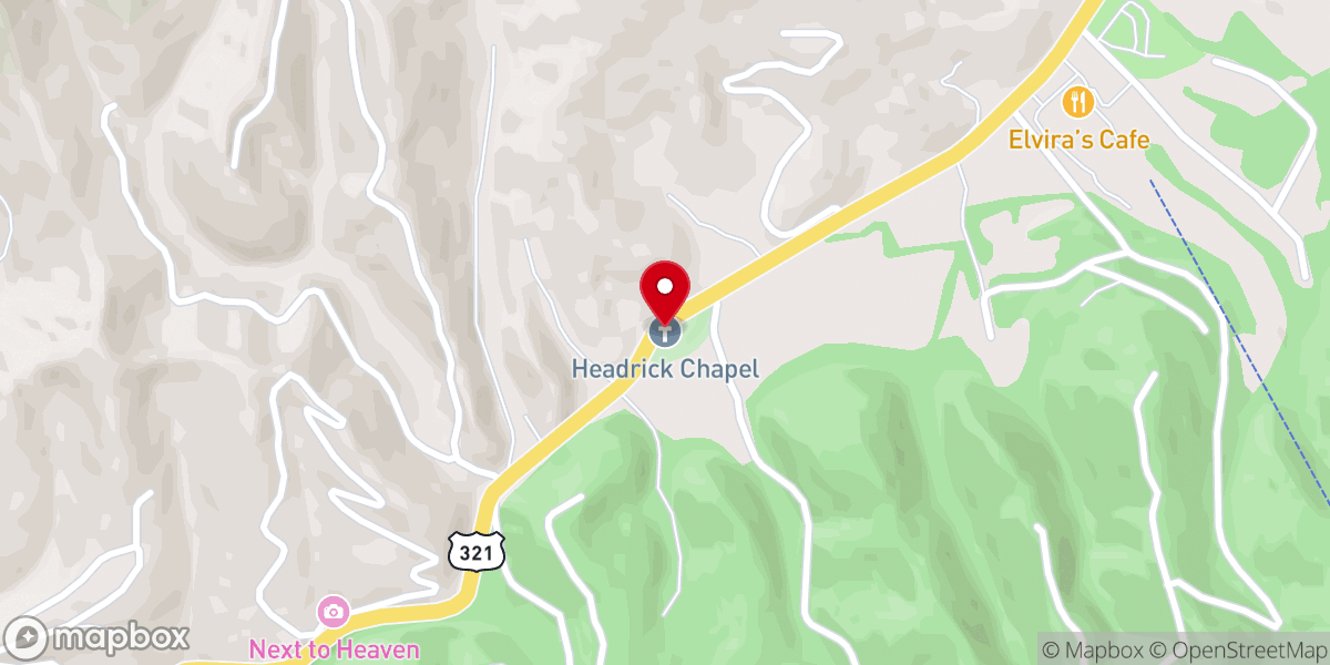 Map showing location of Headrick's Chapel (1902)