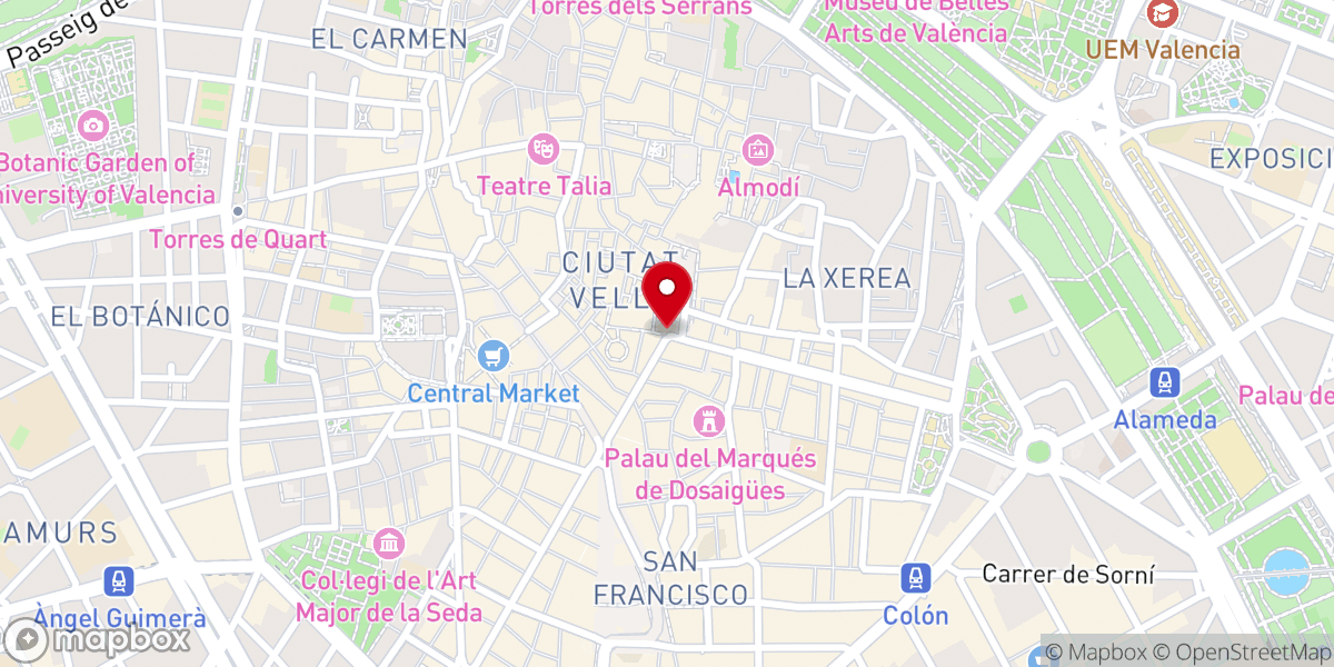 Map showing location of Iglesia Viña Más Vida Valencia