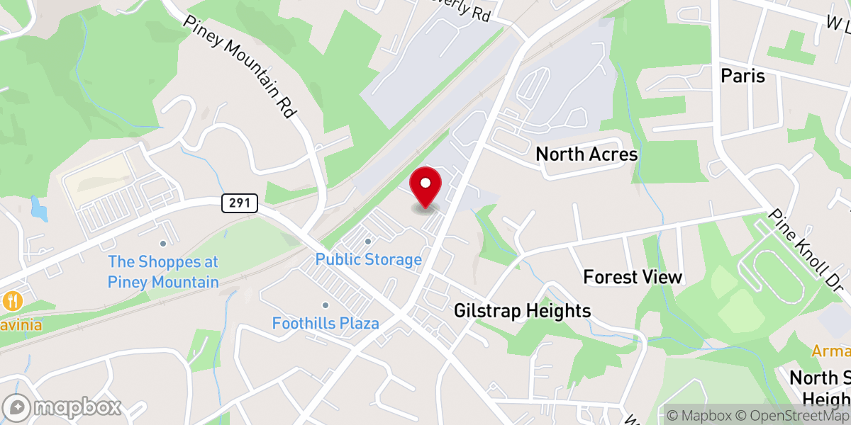 Map showing location of Summit Church