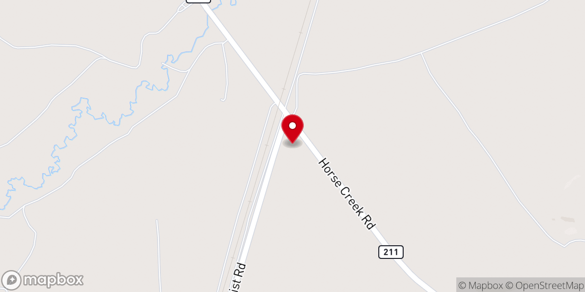 Map showing location of Iron Mountain Country Church