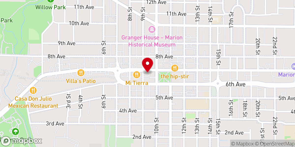 Map showing location of Tomorrows Forefathers Ministries