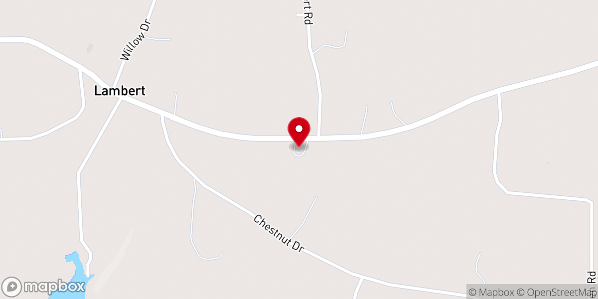 Map showing location of Lambert Community Fellowship