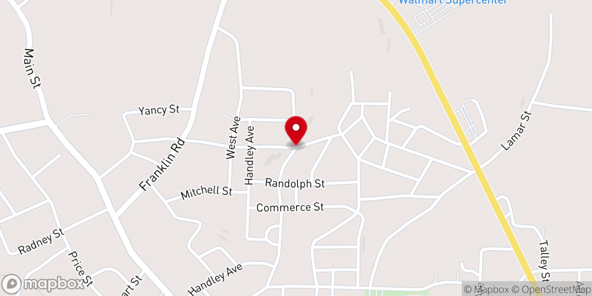 Map showing location of Neighborhood Chapel Church of God
