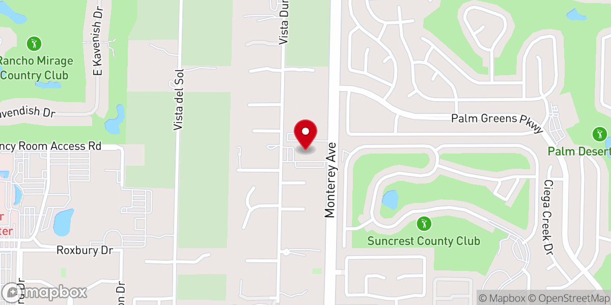 Map showing location of JPL Church