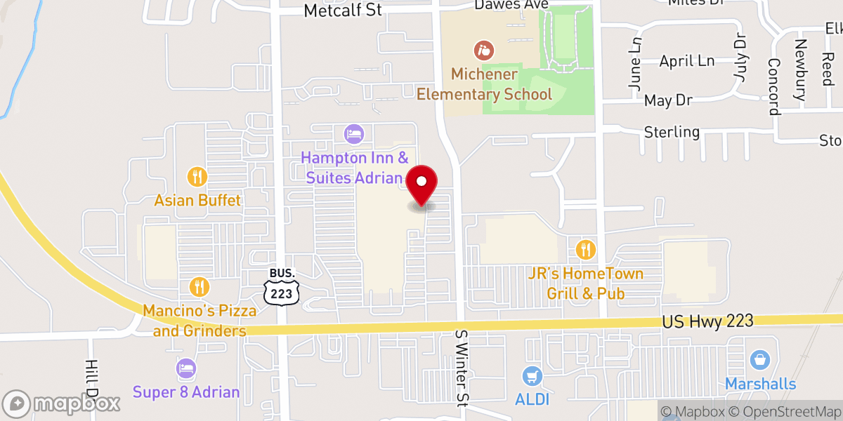 Map showing location of NewLife Church