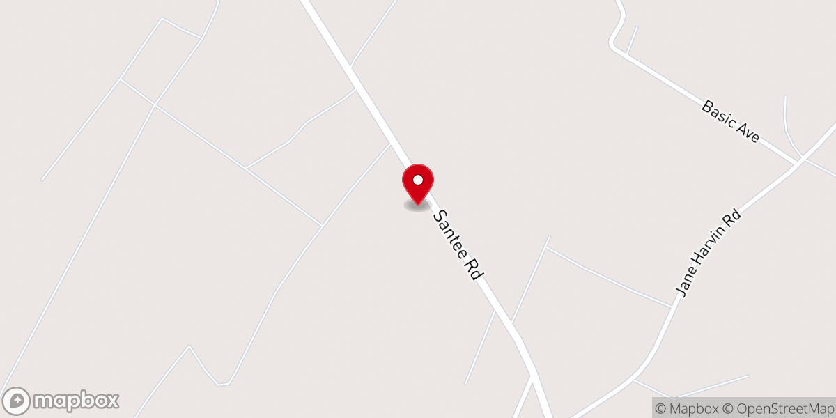 Map showing location of Jerusalem African Methodist Episcopal Church