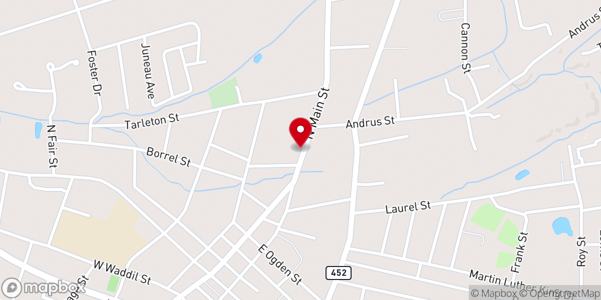 Map showing location of Marksville United Methodist
