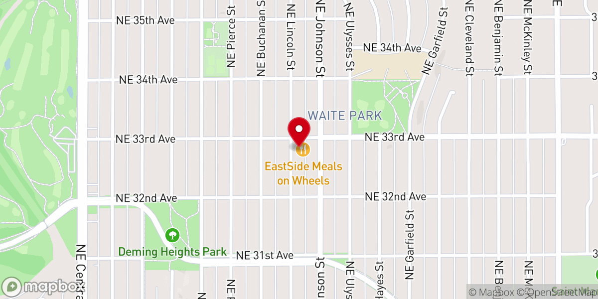 Map showing location of Waite Park Wesleyan Church