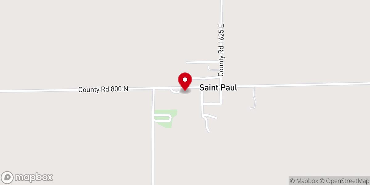 Map showing location of St. Paul Lutheran Church Missouri synod