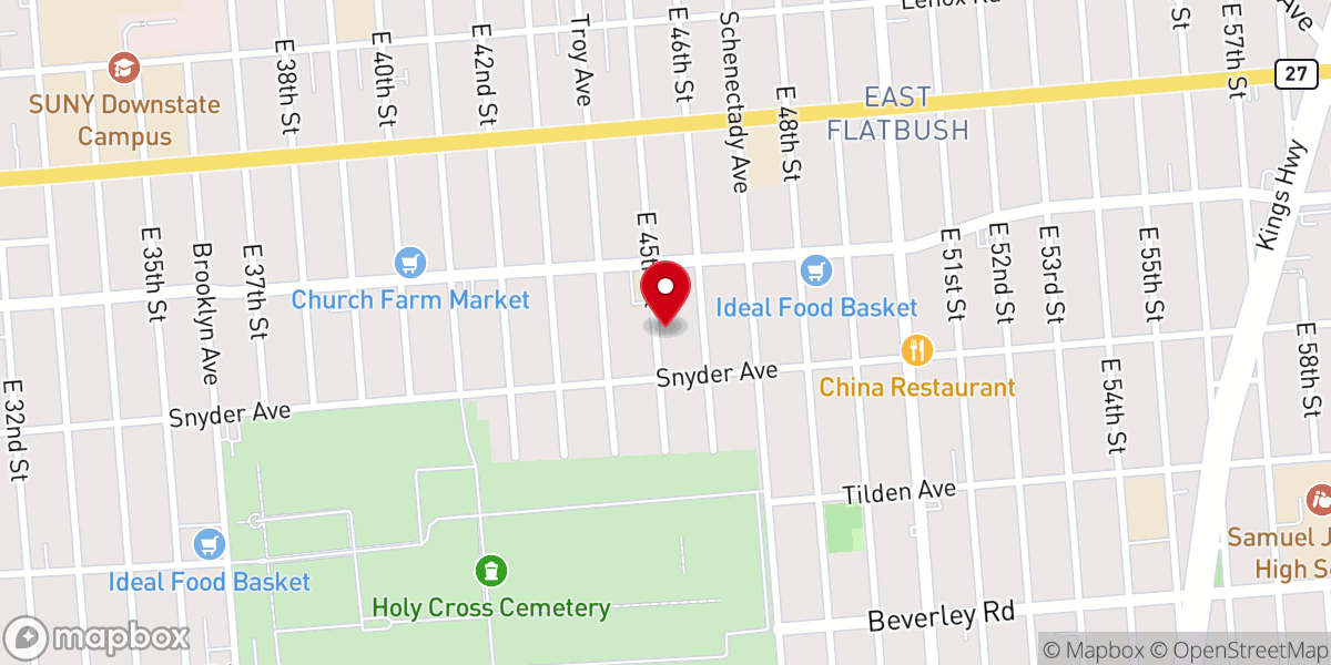 Map showing location of United Outreach Ministries