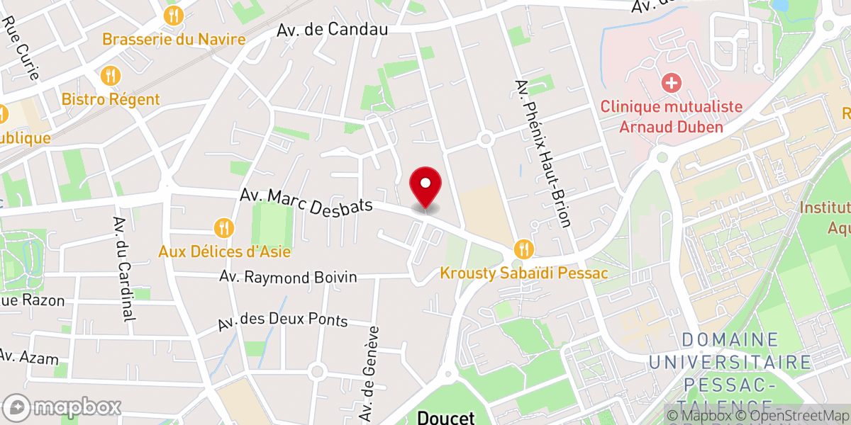Map showing location of FPVM Bordeaux