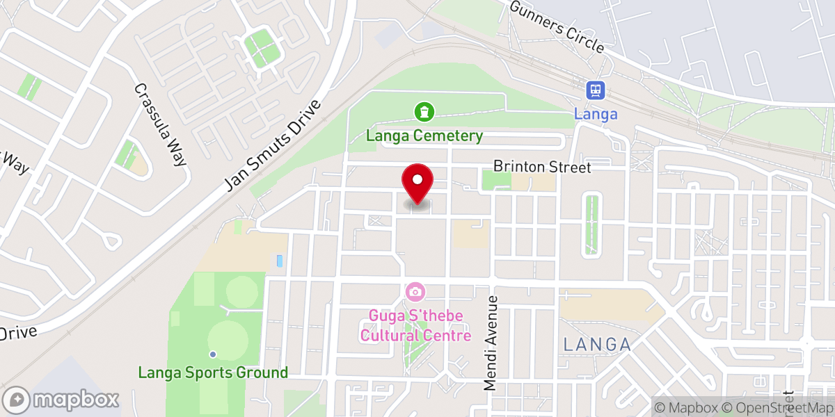 Map showing location of St Cyprian's Anglican Church