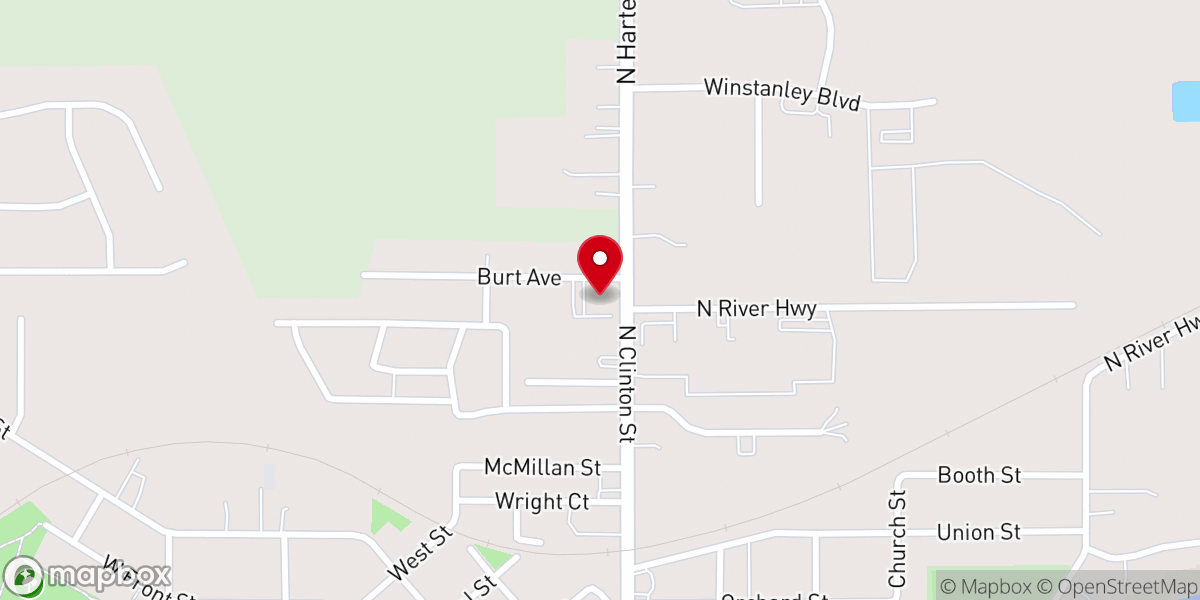 Map showing location of Church of Christ of Grand Ledge