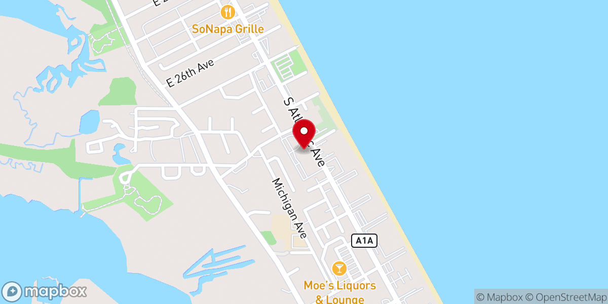 Map showing location of Our Lady Star of the Sea