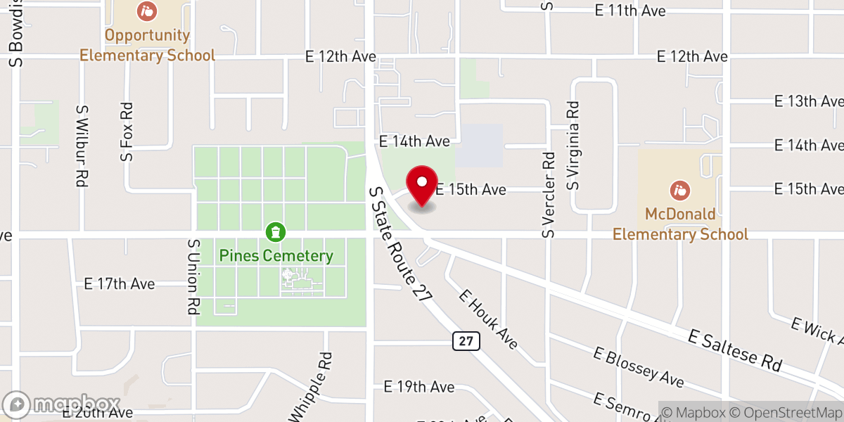 Map showing location of Christ the Savior Orthodox