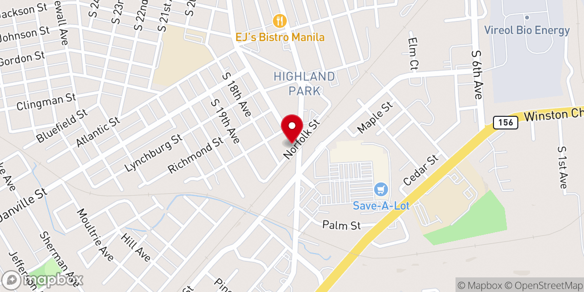 Map showing location of Tower of Praise Family Worship