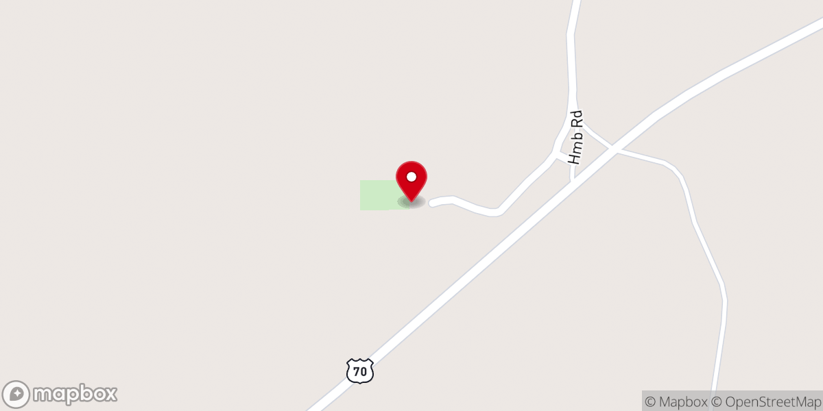 Map showing location of Piney Grove Methodist Church