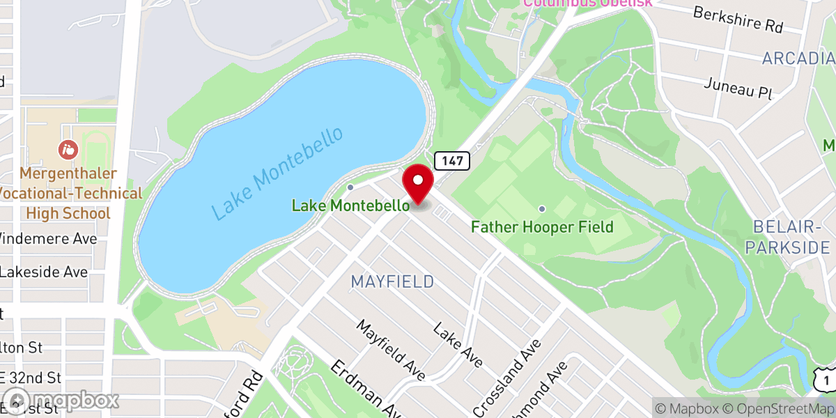 Map showing location of Saint Francis of Assisi Catholic Church