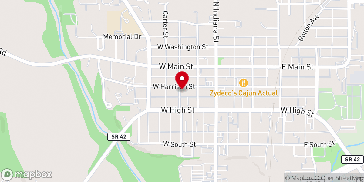 Map showing location of Upper Room Church