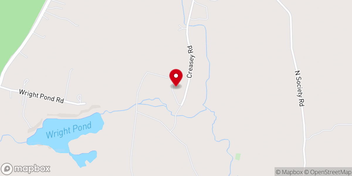 Map showing location of Wright's Mill Farm