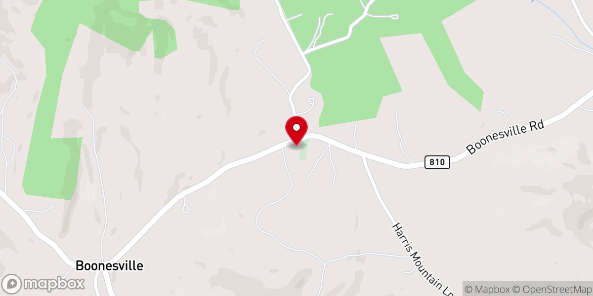 Map showing location of Gentry Church