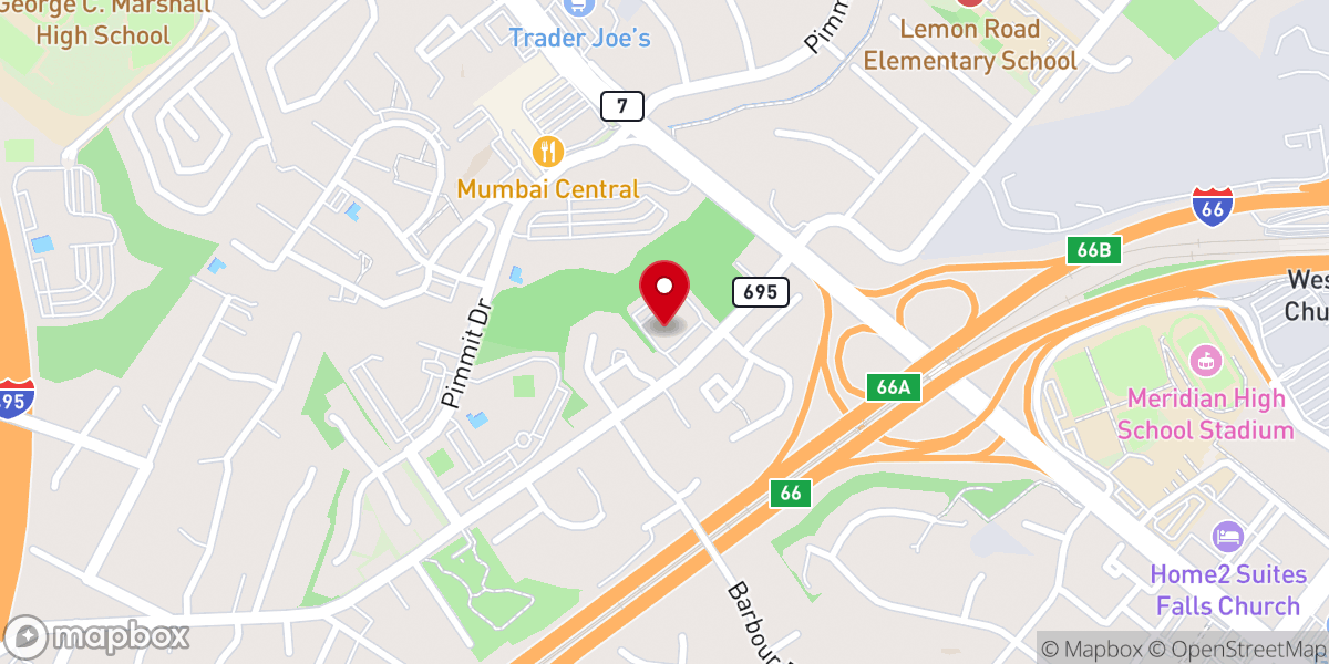 Map showing location of Saint Paul's Lutheran Church