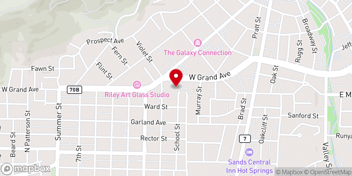 Map showing location of St John the Baptist Catholic Church