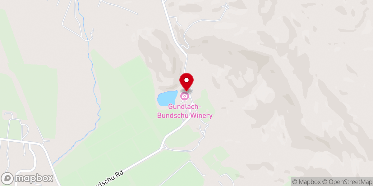 Map showing location of Gundlach Bundschu Winery
