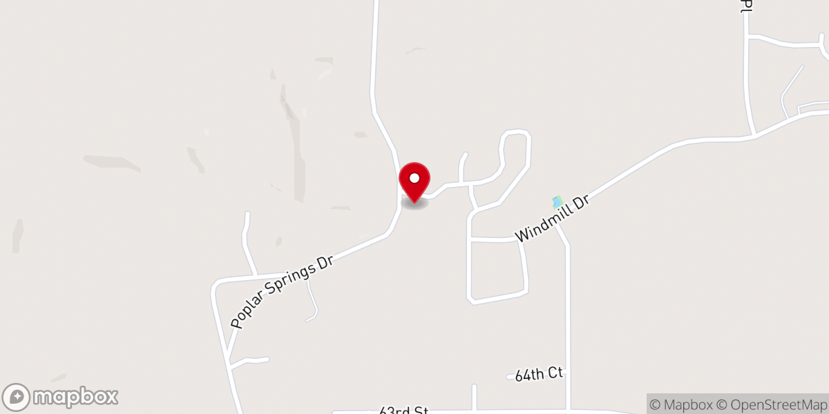 Map showing location of East Mt Moriah Baptist Church