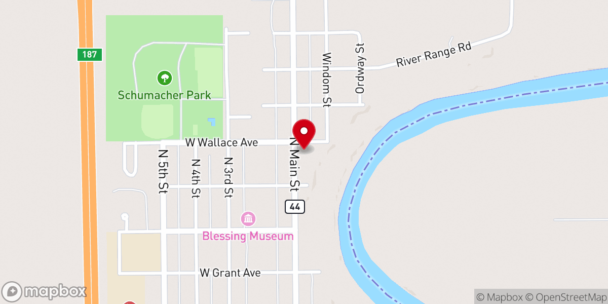 Map showing location of St Edward's Catholic Church