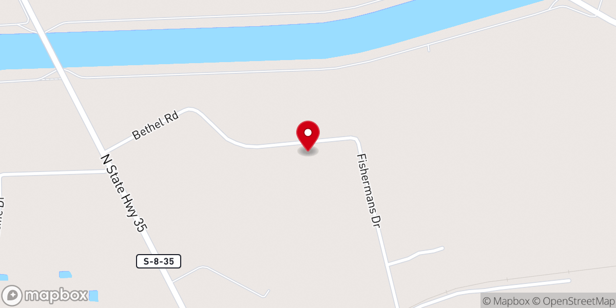 Map showing location of Bethel Miracle Temple Church