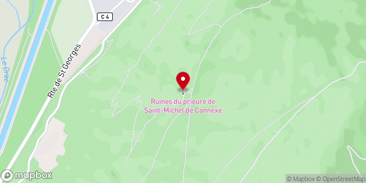 Map showing location of saint-Michel-de-Connexe priory