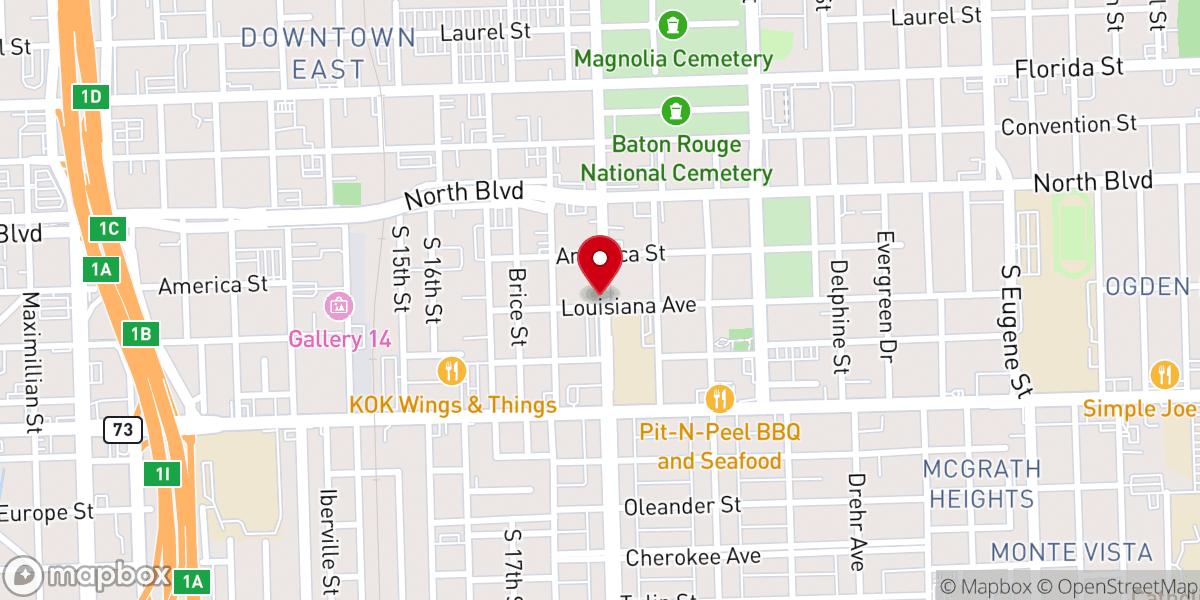 Map showing location of House of God Church