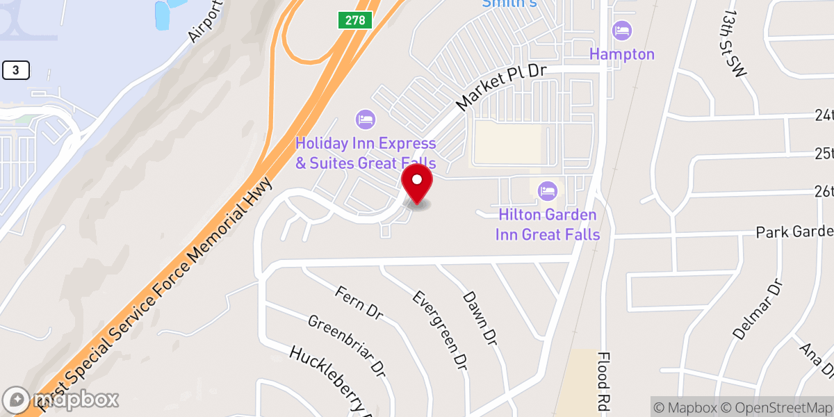 Map showing location of Crossroads Memorial Church