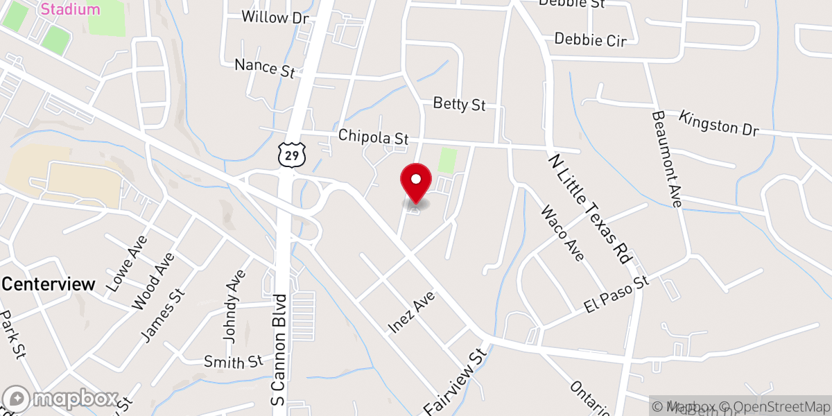 Map showing location of St Joseph's Catholic Church