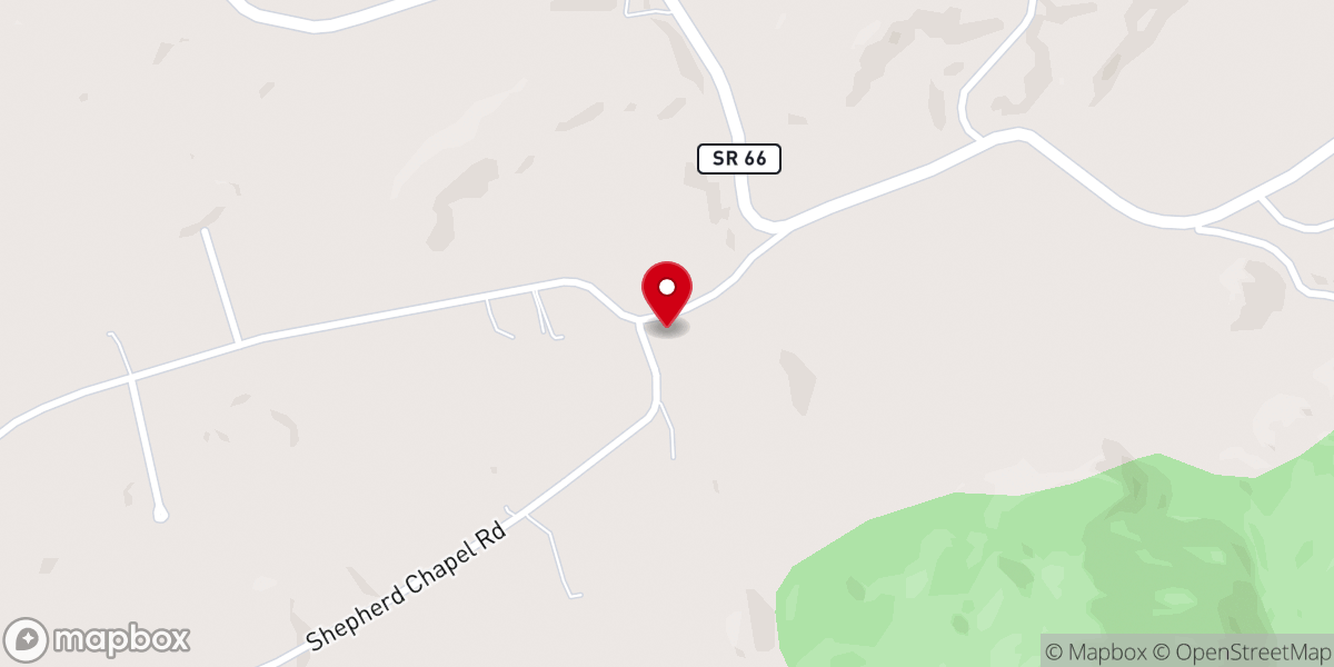 Map showing location of Shepard Chapel