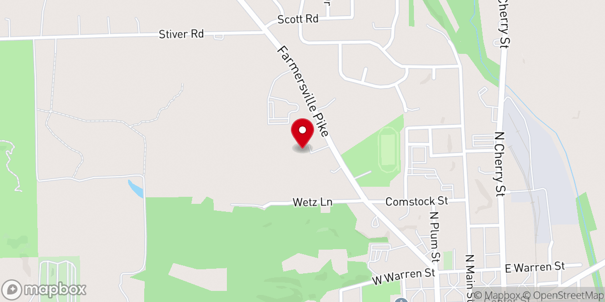 Map showing location of Germantown Baptist Chapel