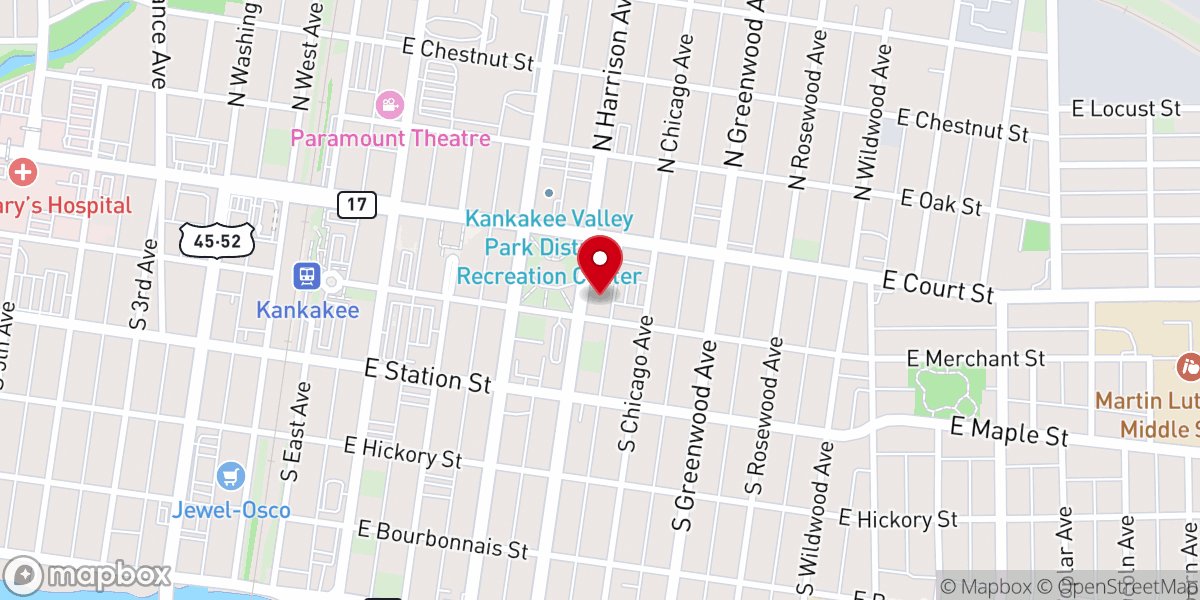 Map showing location of Agape Fellowship Church