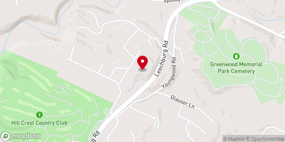 Map showing location of Trinity United Christian Church