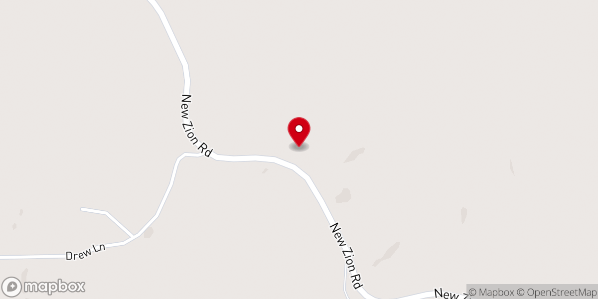 Map showing location of White Oak United Methodist Church