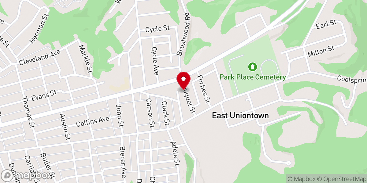 Map showing location of Bread of Life Tabernacle