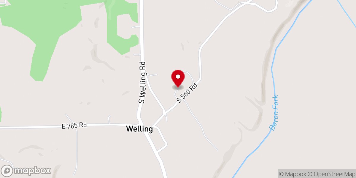 Map showing location of Welling General Baptist Church